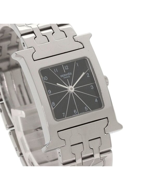 Hermes Watch SS Black main image 7